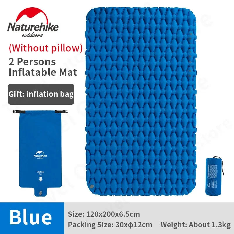 Naturehike Outdoor Camping Mat Ultralight Inflatable mattressTent Sleeping Pad Portable Hiking Air Mattress Picnic Pad Air Mat