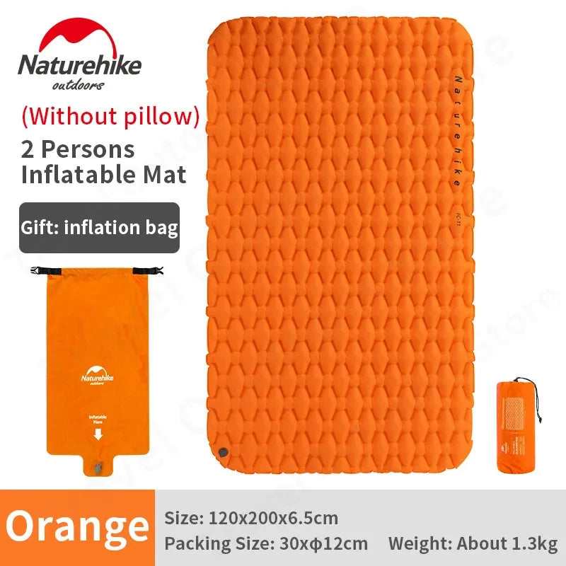 Naturehike Outdoor Camping Mat Ultralight Inflatable mattressTent Sleeping Pad Portable Hiking Air Mattress Picnic Pad Air Mat